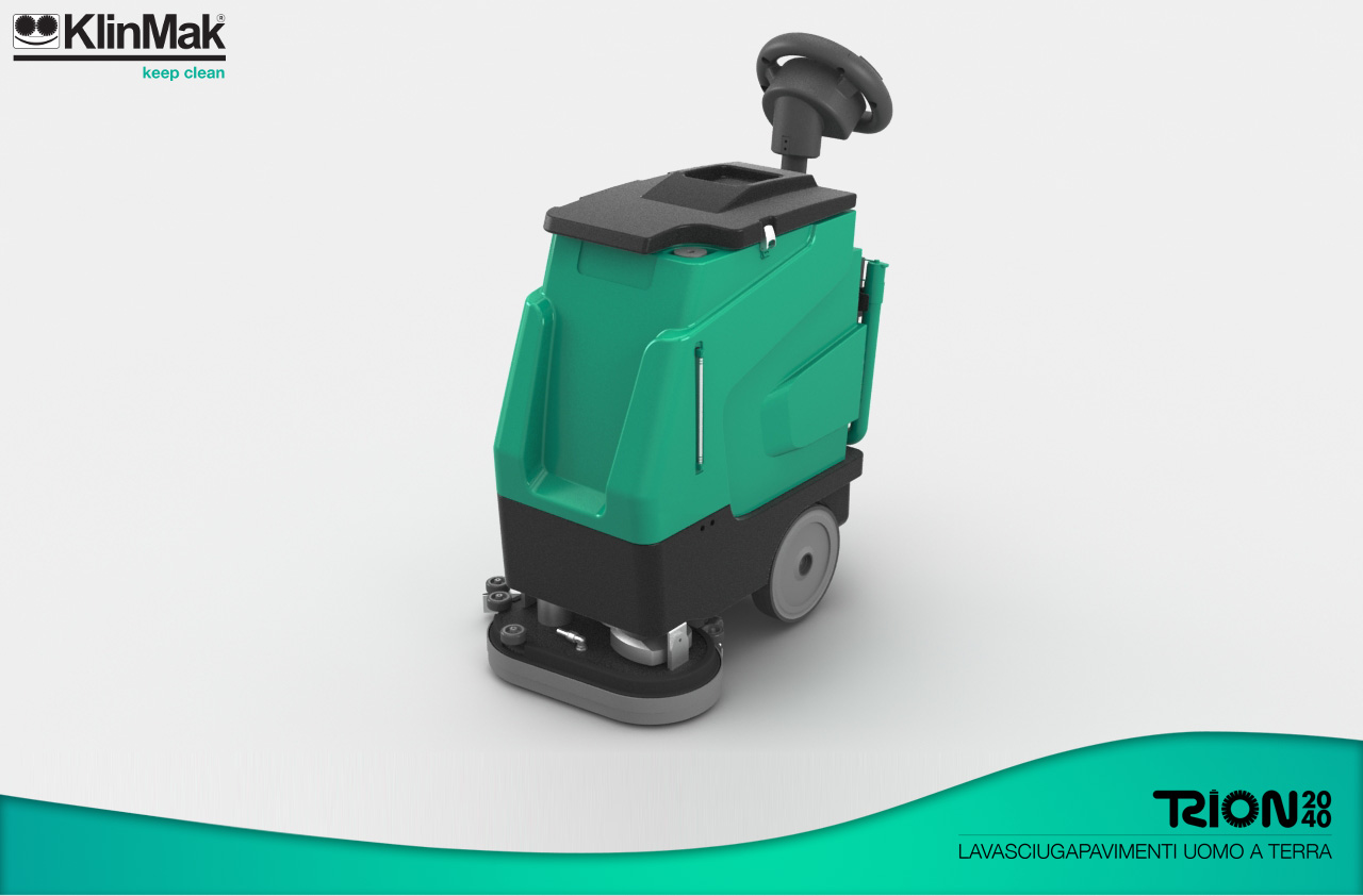 Macchina industriale Lava/Asciugapavimenti con Operatore a Terra TRION4050