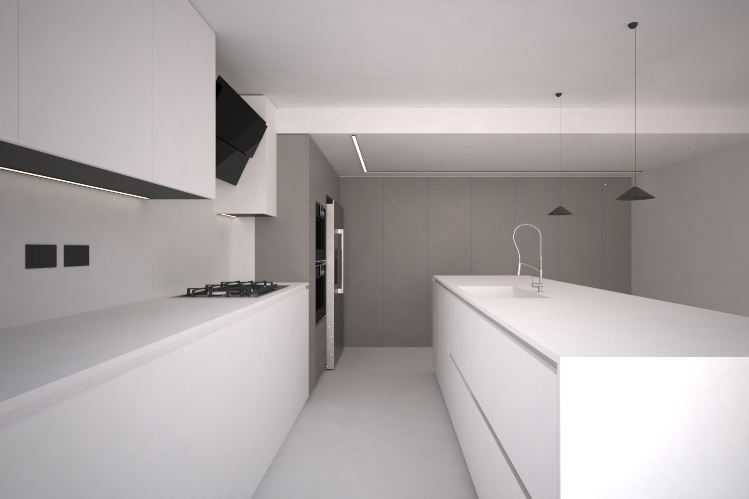 Progetto di una cucina per una villa a Londra