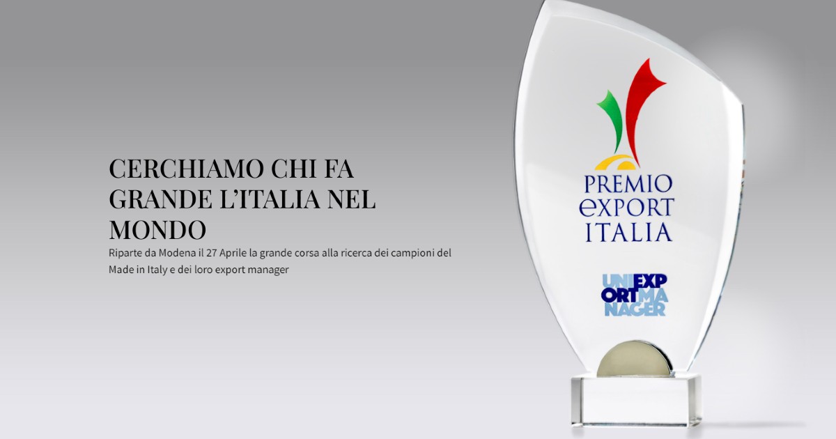 Webinar di presentazione del Premio Export Italia