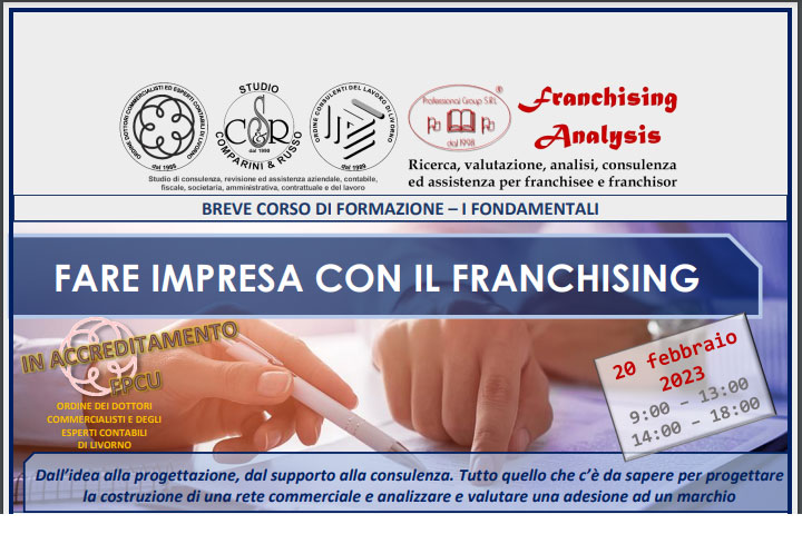 Corso di formazione: Fare impresa con il franchising