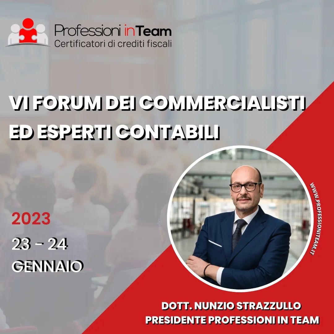 VI Forum dei Dottori Commercialisti ed Esperti Contabili