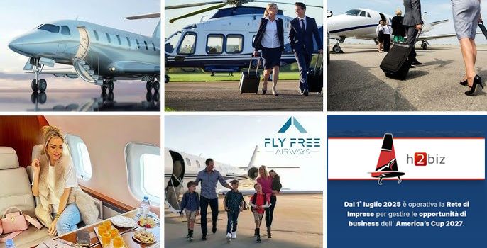 America's Cup 2027: Fly Free Airways e H2biz siglano un accordo per i voli privati internazionali